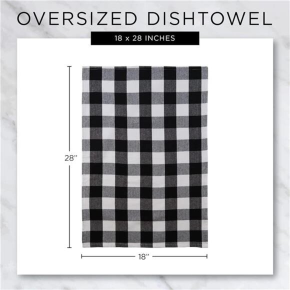 DII Fall Basics Kitchen Dishtowel Collection Printed & Plaid Fall Dish Towel - Picture 3 of 7